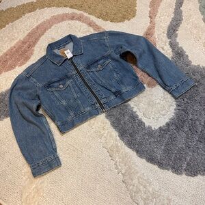 NWT GAP Cropped Denim Jacket S